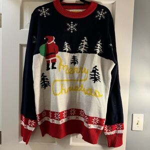Tipsy Elves Men’s Yellow Snow Ugly Christmas Sweater - Size XL